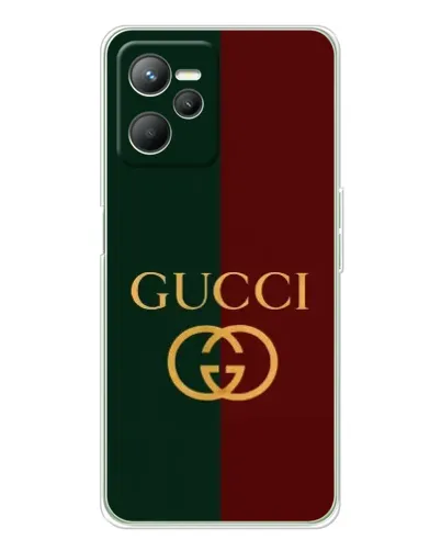 Чохол для Realme 14 з картинкою «Gucci — темно-зелений градієнт» Чохол для Realme 14 з картинкою «Gucci — темно-зелений градієнт»