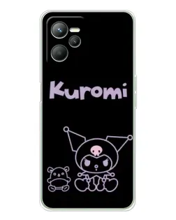 Чехол для Realme 14 с картинкой «Kuromi — черный минимализм» Чехол для Realme 14 с картинкой «Kuromi — черный минимализм»