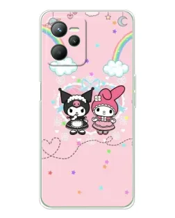 Чехол для Realme 14 с картинкой «My Melody и Kuromi» Чехол для Realme 14 с картинкой «My Melody и Kuromi»