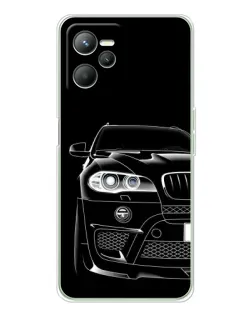 Чохол для Realme 14 з картинкою «Темний силует BMW»