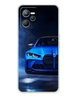 Чохол для Realme 14 з картинкою «Блакитна BMW M4»