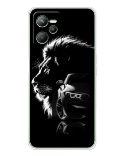 Чохол для Realme 14 з картинкою «BMW та лев»