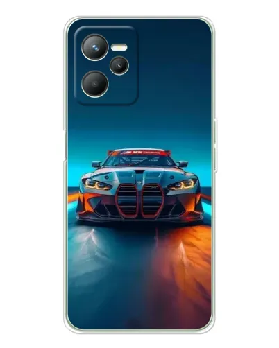 Чохол для Realme 14 з картинкою «BMW — вогні неону» Чохол для Realme 14 з картинкою «BMW — вогні неону»