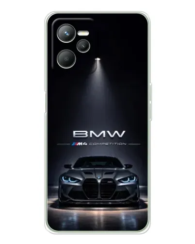 Чохол для Realme 14 з картинкою «BMW крізь нічне місто» Чохол для Realme 14 з картинкою «BMW крізь нічне місто»