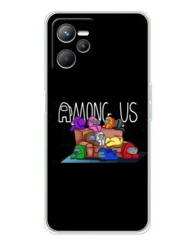 Чохол для Realme 14 з картинкою «Логотип Among Us» Чохол для Realme 14 з картинкою «Логотип Among Us»