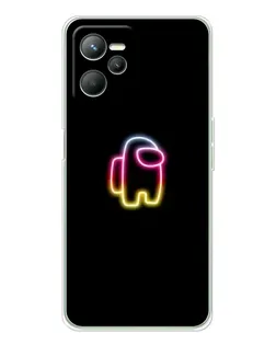 Чохол для Realme 14 з картинкою «Among Us градієнт»