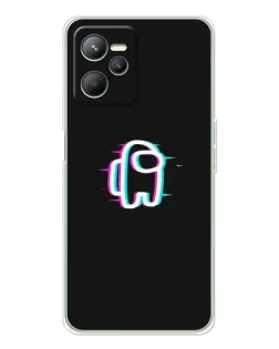 Чохол для Realme 14 з картинкою «Among Us неон»