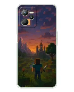Чохол для Realme 14 з картинкою «Стів біля вежі» Чохол для Realme 14 з картинкою «Стів біля вежі»