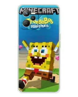 Чохол для Realme 14 з картинкою «Губка Боб Minecraft» Чохол для Realme 14 з картинкою «Губка Боб Minecraft»