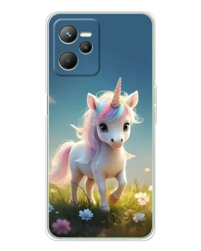 Чехол для Realme 14 с картинкой «Единорог на поляне» Чехол для Realme 14 с картинкой «Единорог на поляне»