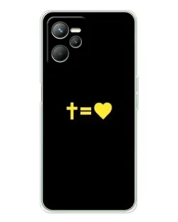 Чохол для Realme 14 з картинкою «Серце та Хрест»