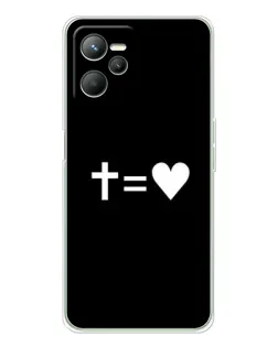 Чохол для Realme 14 з картинкою «Хрест та Серце»