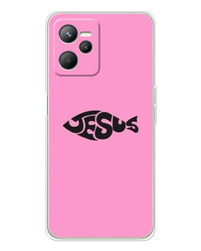 Чохол для Realme 14 з картинкою «Рожевий символ Jesus» Чохол для Realme 14 з картинкою «Рожевий символ Jesus»