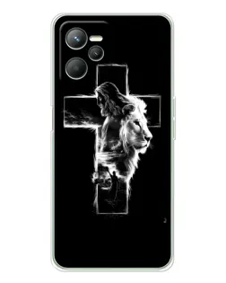 Чехол для Realme 14 с картинкой «Сияющий крест Jesus» Чехол для Realme 14 с картинкой «Сияющий крест Jesus»