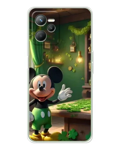 Чехол для Realme 14 с картинкой «Микки в мастерской»