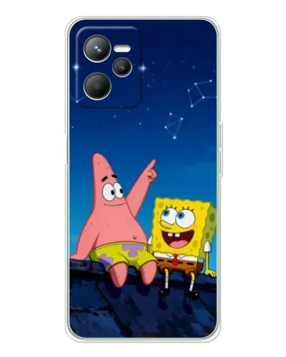 Чохол для Realme 14 з картинкою «Губка Боб та Патрік вночі» Чохол для Realme 14 з картинкою «Губка Боб та Патрік вночі»