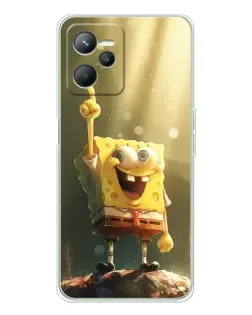 Чохол для Realme 14 з картинкою «Сяючий Спанч Боб»