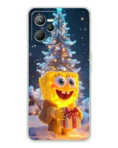 Чохол для Realme 14 з картинкою «Різдвяний Спанч Боб» Чохол для Realme 14 з картинкою «Різдвяний Спанч Боб»