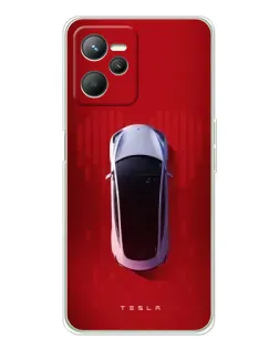 Чохол для Realme 14 з картинкою «Tesla Top View» Чохол для Realme 14 з картинкою «Tesla Top View»