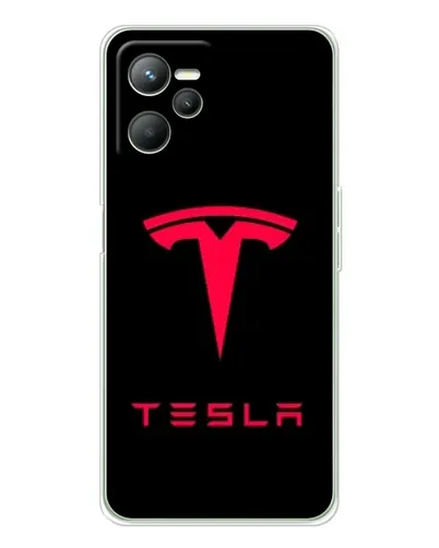 Чохол для Realme 14 з картинкою «Tesla Red Logo» Чохол для Realme 14 з картинкою «Tesla Red Logo»