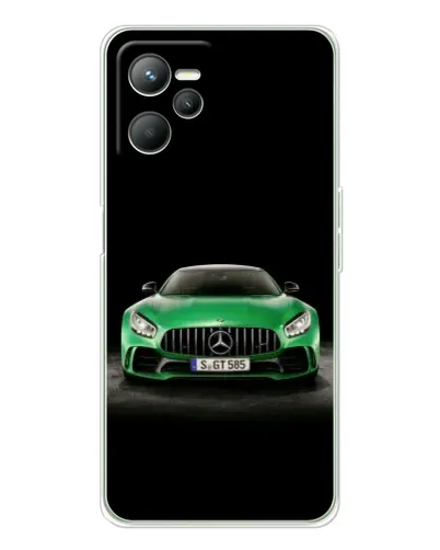 Чехол для Realme 14 с картинкой «Mercedes — неоновый лого» Чехол для Realme 14 с картинкой «Mercedes — неоновый лого»