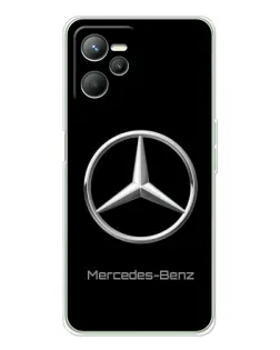 Чехол для Realme 14 с картинкой «Mercedes Silver Logo»