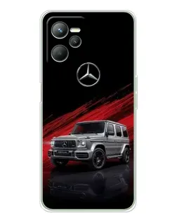 Чехол для Realme 14 с картинкой «Mercedes G-Class красный»