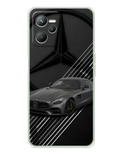 Чехол для Realme 14 с картинкой «Mercedes AMG — графика»