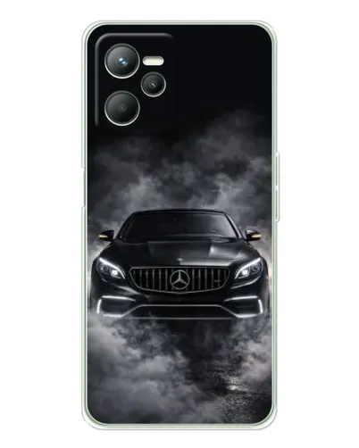 Чехол для Realme 14 с картинкой «Mercedes в дыму» Чехол для Realme 14 с картинкой «Mercedes в дыму»