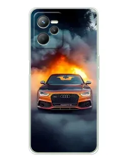 Чохол для Realme 14 з картинкою «Audi у вогняному диму» Чохол для Realme 14 з картинкою «Audi у вогняному диму»