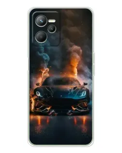 Чохол для Realme 14 з картинкою «Lamborghini димна естетика»
