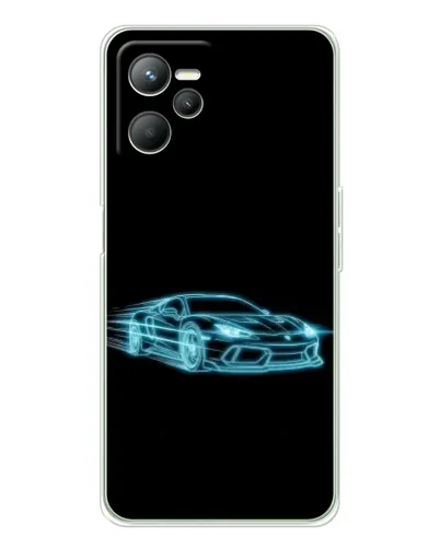 Чохол для Realme 14 з картинкою «Неоновий контур Lamborghini» Чохол для Realme 14 з картинкою «Неоновий контур Lamborghini»