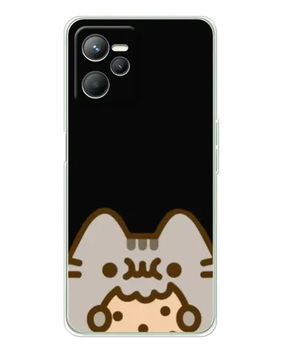 Чохол для Realme 14 з картинкою «Пушин на чорному» Чохол для Realme 14 з картинкою «Пушин на чорному»