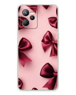 Чохол для Realme 14 з картинкою «Бордовий атлас»