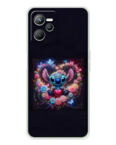 Чохол для Realme 14 з картинкою «Stitch у квітах» Чохол для Realme 14 з картинкою «Stitch у квітах»