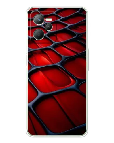 Чохол для Realme 14 з картинкою «Червона глянцева сітка» Чохол для Realme 14 з картинкою «Червона глянцева сітка»