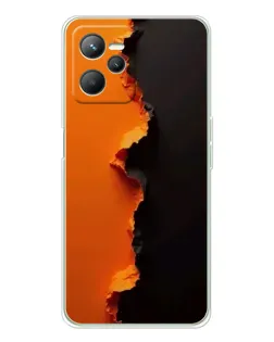Чохол для Realme 14 з картинкою «Помаранчевий розлом»
