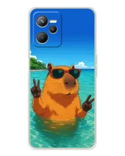 Чохол для Realme 14 з картинкою «Морська капібара»