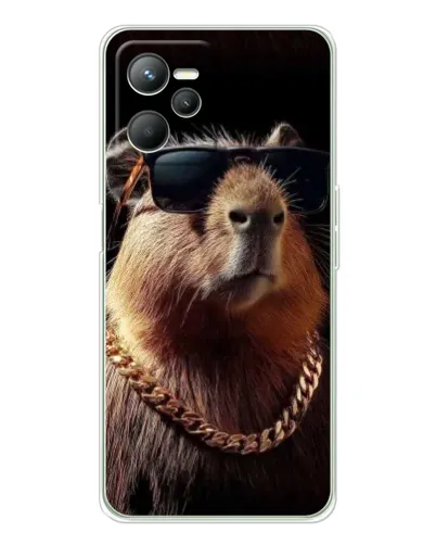 Чохол для Realme 14 з картинкою «Капібара золотий ланцюг» Чохол для Realme 14 з картинкою «Капібара золотий ланцюг»