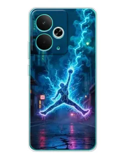Чехол для Realme 14T с картинкой «Jordan Gold Jumpman»