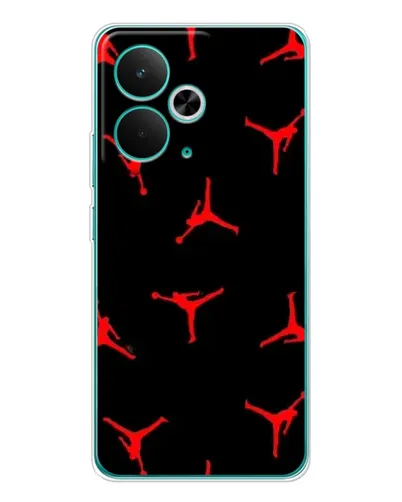 Чехол для Realme 14T с картинкой «Jordan Red Pattern»