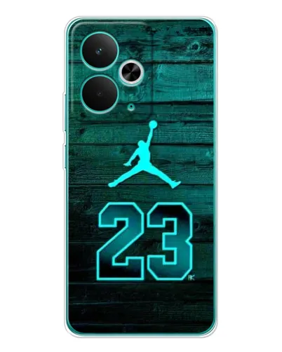 Чехол для Realme 14T с картинкой «Jordan Cyan 23»