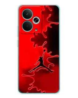 Чехол для Realme 14T с картинкой «Jordan Red Smoke»