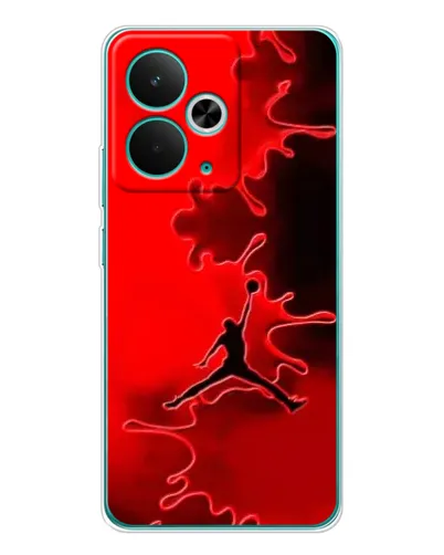 Чехол для Realme 14T с картинкой «Jordan Red Smoke»
