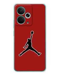 Чехол для Realme 14T с картинкой «Jordan Red Back»