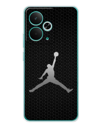 Чехол для Realme 14T с картинкой «Jordan Dark Carbon»