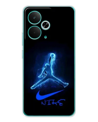Чехол для Realme 14T с картинкой «Jordan Neon Blue»