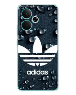 Чехол для Realme 14T с картинкой «Adidas Trefoil Blue»