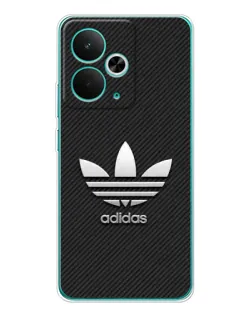 Чехол для Realme 14T с картинкой «Adidas Карбоновая текстура»