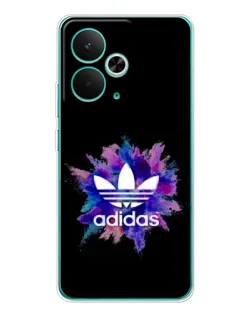 Чехол для Realme 14T с картинкой «Взрыв красок Adidas»
